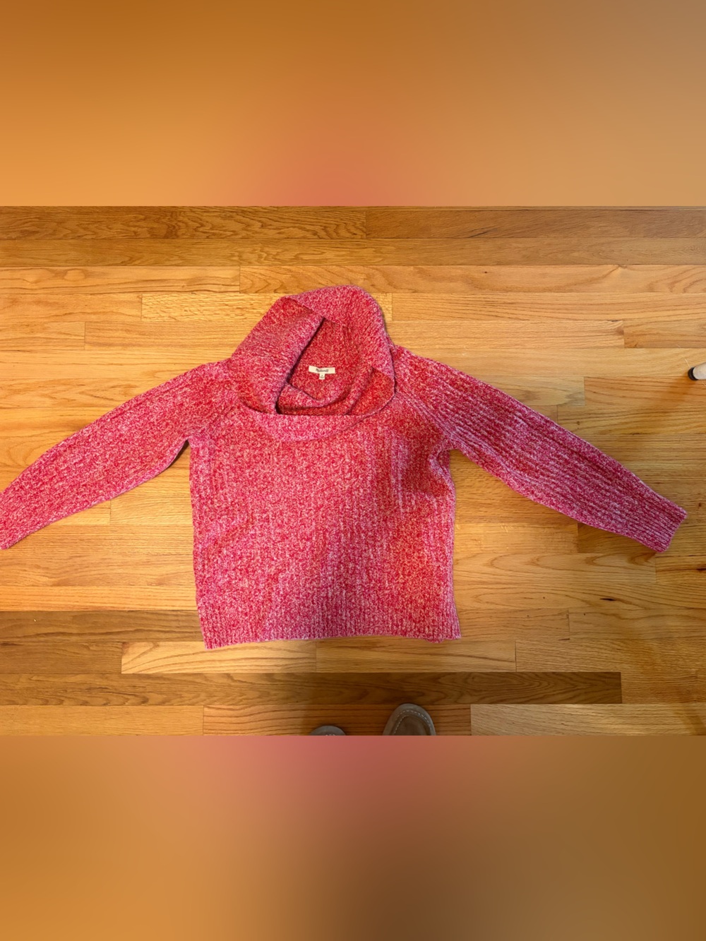 Madewell cotton/wool sweater M cowl